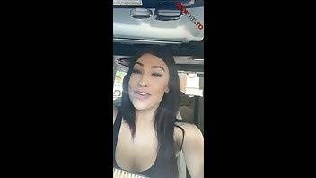 Rainey james public dildo masturbation in car snapchat xxx porn videos on adultfans.net