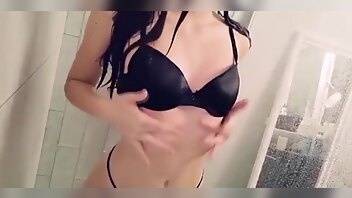 Belle delphine sexy black thong shower snapchat xxx videos on adultfans.net