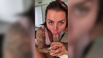 Dakota james fucking my mouth w/ clear dildo & spitting all over my big tits & rubbing it all in!... on adultfans.net