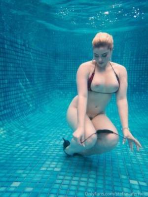 Stefania Ferrario Nude Underwater Pool Onlyfans Set Leaked - influencersgonewild.com - Australia
