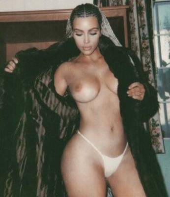 Kim Kardashian Nude Thong Magazine Photoshoot Set  - Usa on adultfans.net