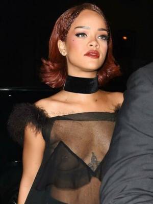 Rihanna Candid See-Through Nipple Slip Photos Leaked - Barbados on adultfans.net