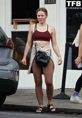 Kristen Bell Wraps Up a Sweaty Gym Session in Los Feliz on adultfans.net