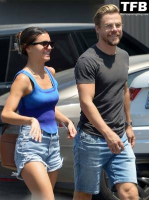 Hayley Erbert & Derek Hough are All Smiles Showing Off Haley 19s Engagement Ring in LA on adultfans.net