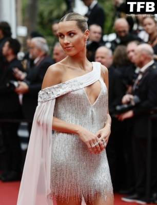 Claire Holt Shows Off Her Sexy Legs at the 75th Annual Cannes Film Festival on adultfans.net