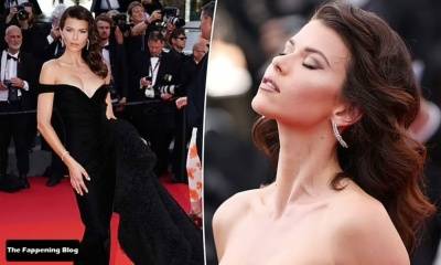Georgia Fowler Shows Off Her Cleavage at the 75th Annual Cannes Film Festival - Georgia on adultfans.net