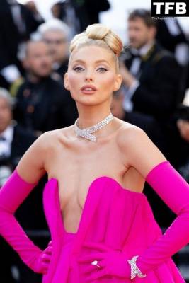 Elsa Hosk Shows Off Her Sexy Tits at the 75th Annual Cannes Film Festival on adultfans.net