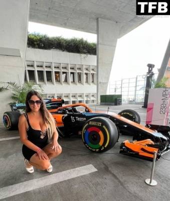 Claudia Romani Attends the F1 McLaren Event in Miami Beach on adultfans.net