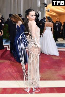Dove Cameron Displays Her Slender Figure at The 2022 Met Gala in NYC on adultfans.net