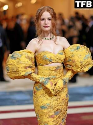 Madelaine Petsch Displays Her Stunning Figure at The 2022 Met Gala in NYC on adultfans.net