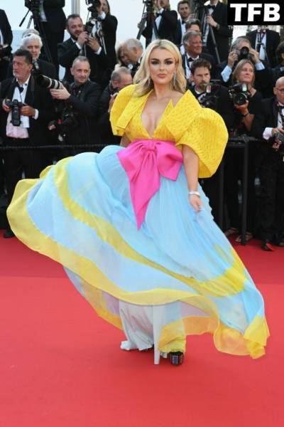 Tallia Storm Attends the Opening Ceremony Red Carpet for the 75th Annual Cannes Film Festival on adultfans.net