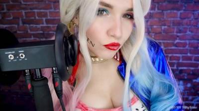 Kitty Klaw ASMR - Harley Quinn Licking & Mouth sounds on adultfans.net