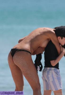  Patricia Gloria Contreras Nude Topless On A Beach on adultfans.net