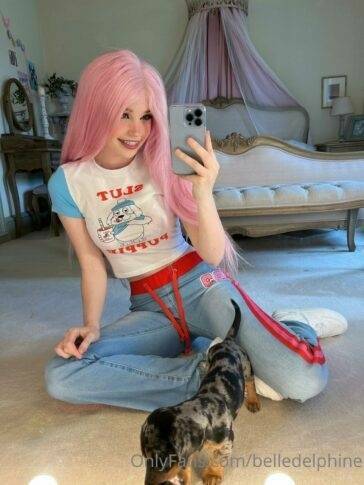 Belle Delphine And Puppy  Set  on adultfans.net