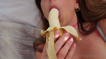 Christina Khalil Banana Blowjob  Video on adultfans.net