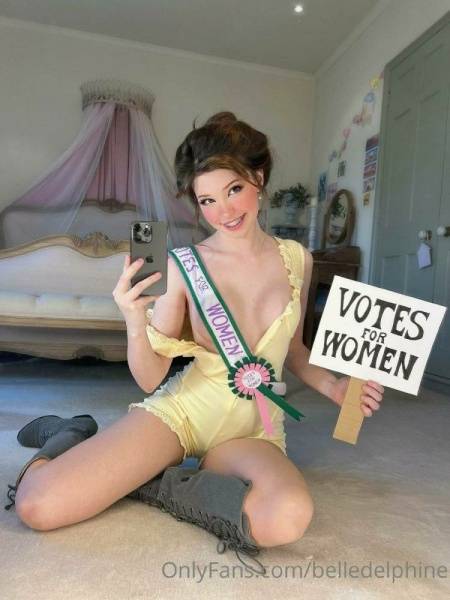 Belle Delphine Votes For Women  Set  on adultfans.net