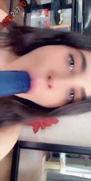 Sarah Love riding blue dildo & bj snapchat premium xxx porn videos on adultfans.net