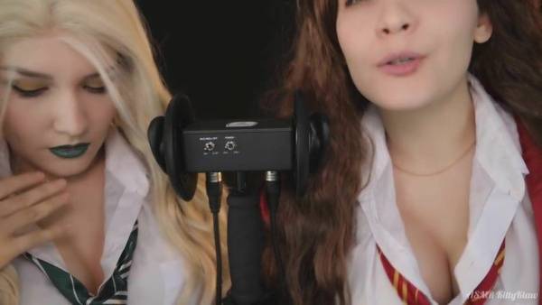 KittyKlaw ASMR - Patreon ASMR TWIN - Gryffindor&Slytherin - Ear LICKING - Mouth Sound on adultfans.net