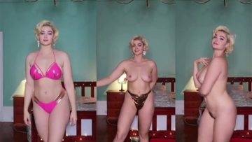 Stefania Ferrario Nude Bikini Try On Video  on adultfans.net