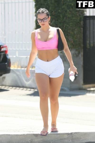 Addison Rae Looks Happy and Fit While Coming Out of a Pilates Class in WeHo on adultfans.net