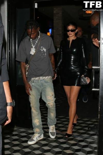 Kylie Jenner & Travis Scott Dine Out with James Harden at Celeb Hotspot Crag 19s in WeHo on adultfans.net