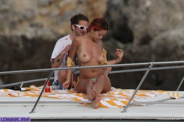 Rita Ora Topless On A Yacht Without Watermark And HQ on adultfans.net