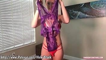Vicky stark nude try on lingerie haul patreon video leaked on adultfans.net