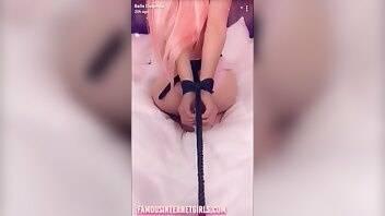 Belle delphine nude tease bondage video leaked on adultfans.net
