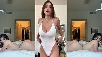 Sophie mood slutty white bikini onlyfans leaked video on adultfans.net