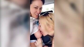 Aaliyah Love ? Randomly starts eating her friends pussy while driving ?  leak on adultfans.net