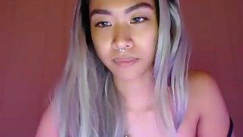 Fruitythot chaturbate asian camwhore shows brown nipples, toying pussy on adultfans.net