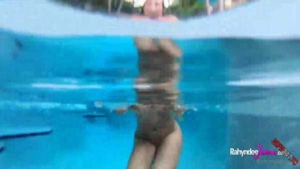 Rahyndee James - flaunting her curves underwater on adultfans.net