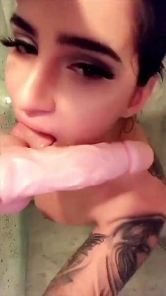Cassie Curses shower dildo blowjob & riding snapchat premium free xxx porno video on adultfans.net