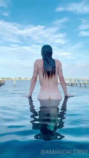 Amanda Cerny Nude Swimming Video  on adultfans.net