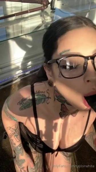 Taylor White  Nude Dildo Sucking Porn Video  on adultfans.net