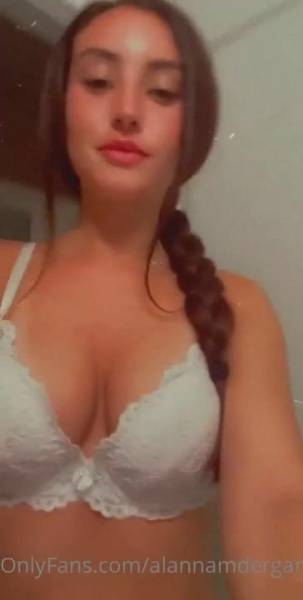 Alannna Nude Red Lingerie Thong Teasing Video  on adultfans.net