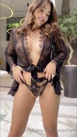 Ana Cheri Nude In Black Lingerie Porn Video  on adultfans.net