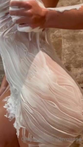 Demi Rose Mawby Nude Soapy Shower Video Leaked on adultfans.net