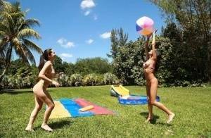 Big ass latina sluts with big tits and asses are undressing outdoor on adultfans.net