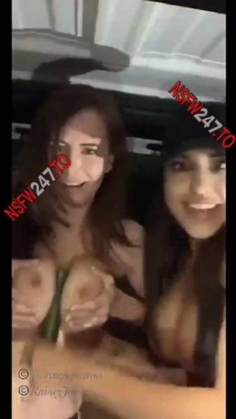 Justine Aquarius & Rainey James cucumber masturbating with anal plug snapchat premium xxx porn videos on adultfans.net