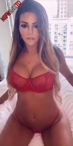 Juli Annee red bikini tease snapchat premium xxx porn videos on adultfans.net