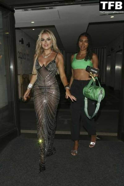 Tallia Storm Looks Hot in a See-Through Dress After the TOWIE Season Launch Party on adultfans.net