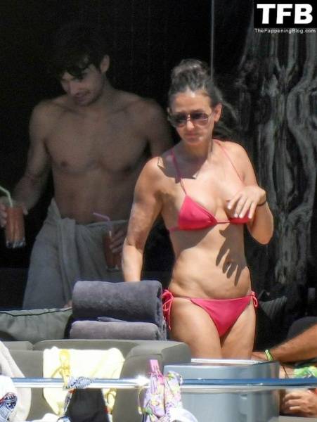 Demi Moore Looks Sensational at 59 in a Red Bikini on Vacation in Greece - dailyfans.net - Greece - county Moore