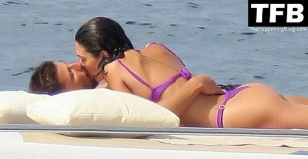 Ruben Dias Packs on the PDA with a Mysterious Scantily-Clad Woman on a Boat in Formentera on adultfans.net