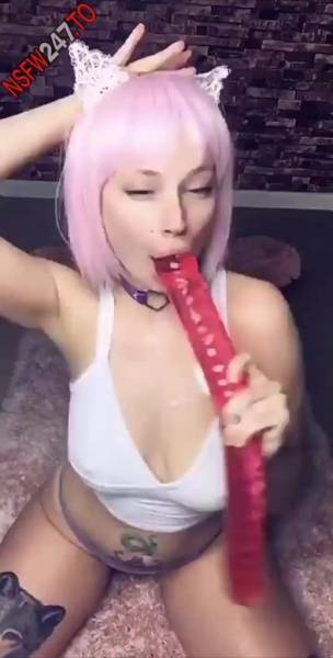 Asia Riggs red dildo blowjob snapchat premium xxx porn videos on adultfans.net