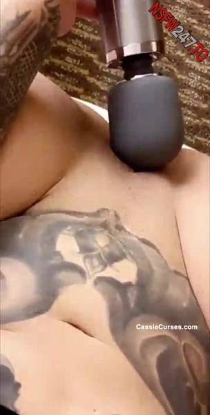Cassie Curses Hitachi masturbating on the floor snapchat premium xxx porn videos on adultfans.net