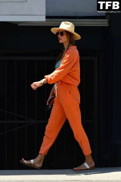 Alessandra Ambrosio Takes Her Daughter Out for Lunch in Malibu on adultfans.net