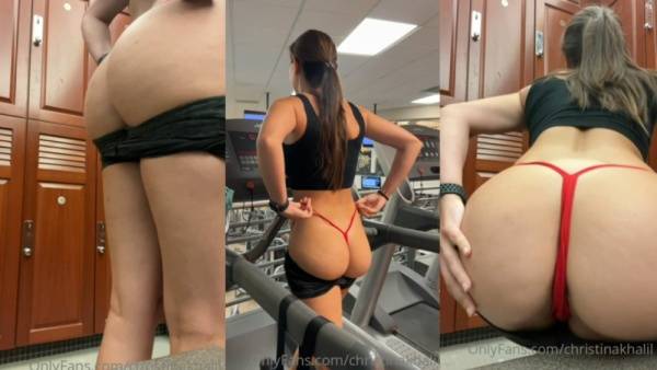 Christina Khalil Post Workout Ass Tease Video  on adultfans.net