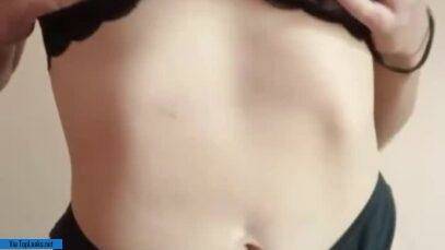 Black lingerie Showing boobs Erect nipples on adultfans.net