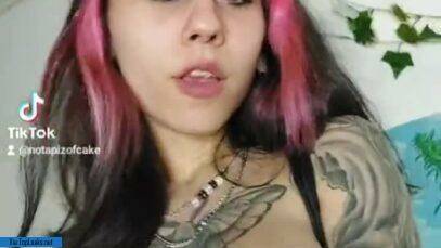 Pink haired Selfie Solo on adultfans.net